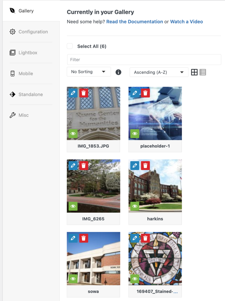 Screenshot of the Envira Gallery creation page.
